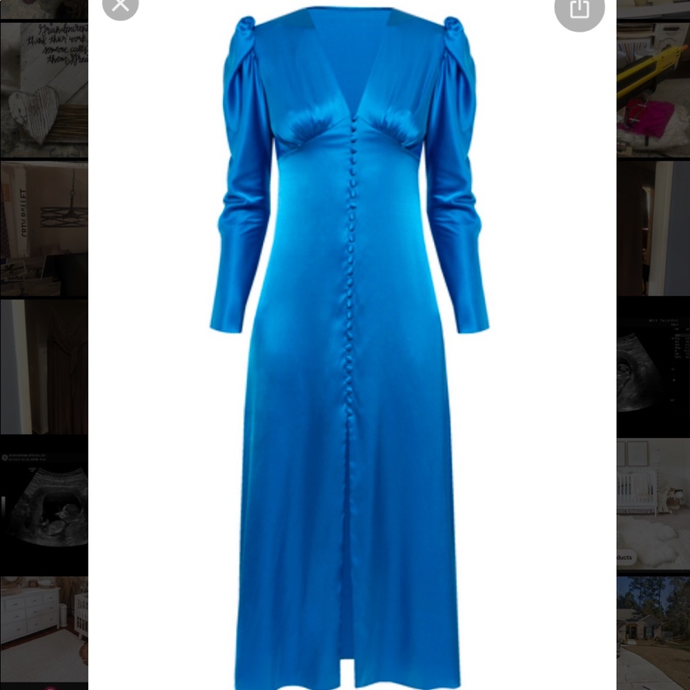 Anna October Midi blue dress